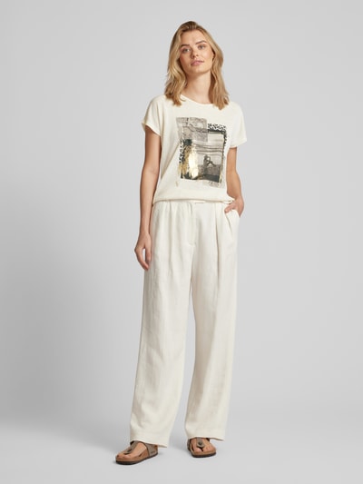 Christian Berg Woman T-shirt met motiefprint Offwhite - 1