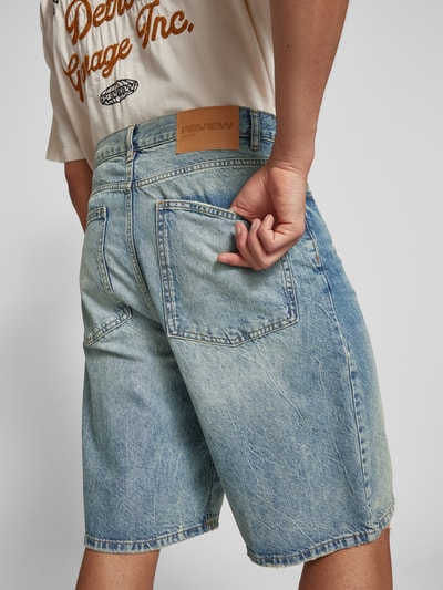 REVIEW Baggy Fit Jeans Shorts im 5-Pocket-Design - Jorts Blau 3