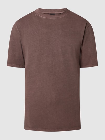Only & Sons T-shirt van katoen, model 'Ron' Bordeauxrood - 2