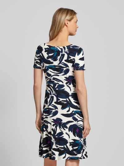 Tom Tailor Jurk met all-over motief Marineblauw - 5