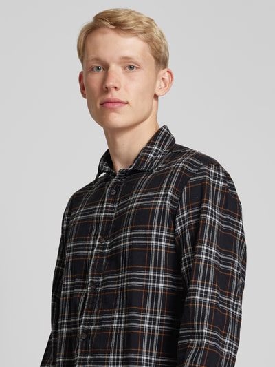 Jack & Jones Regular Fit Freizeithemd mit Kentkragen Modell 'JOSHUA' Black 3