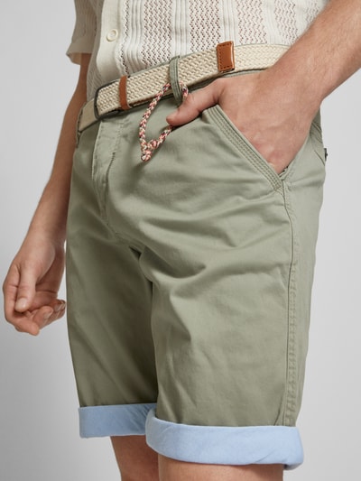 Redefined Rebel Regular Fit Shorts mit Gürtel in Flecht-Optik Modell 'MAGNUS' Lind 3