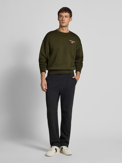 Polo Ralph Lauren Sweatshirt met labelstitching Olijfgroen - 1