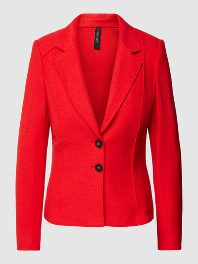 Marc Cain Blazer aus Schurwolle in unifarbenem Design Rot 2