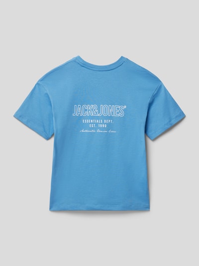 Jack & Jones T-Shirt mit Label-Print Hellblau 3