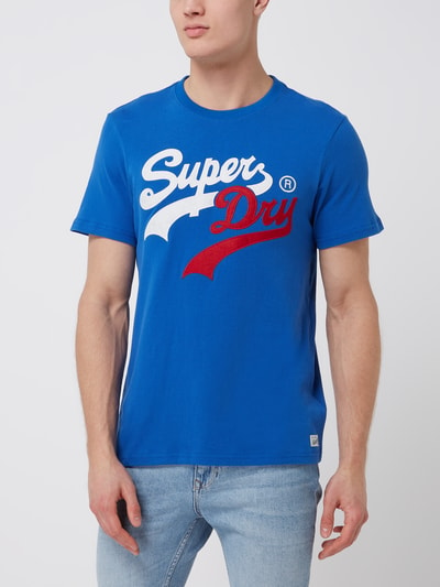 Superdry T-shirt met logo Koningsblauw - 4