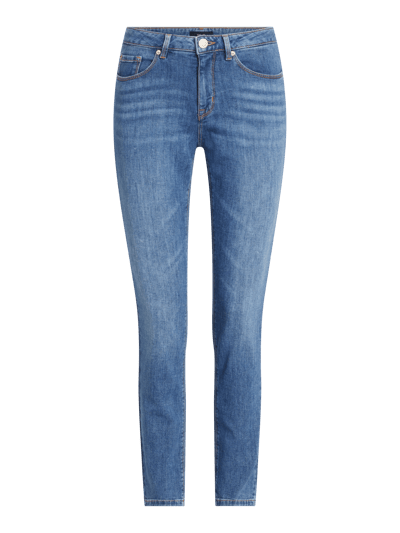 OPUS Slim Fit Jeans mit Label-Patch Modell 'Elma'  Jeansblau 1