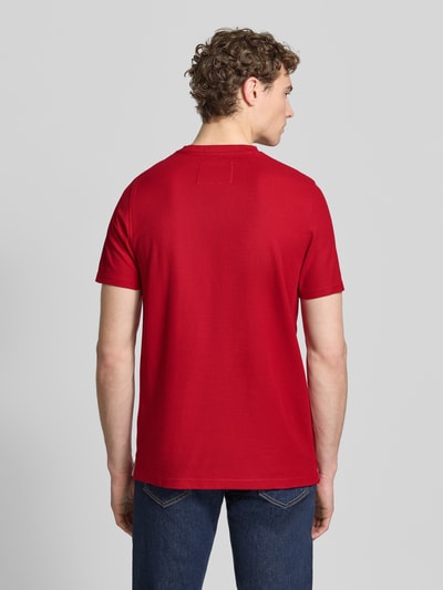 Fynch-Hatton Regular Fit T-Shirt mit Logo-Stitching Rot 5