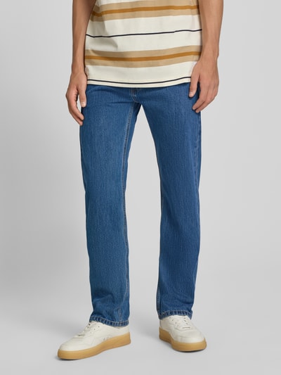 Levi's® Straight Fit Jeans aus reiner Baumwolle Modell '505™' Hellblau 4