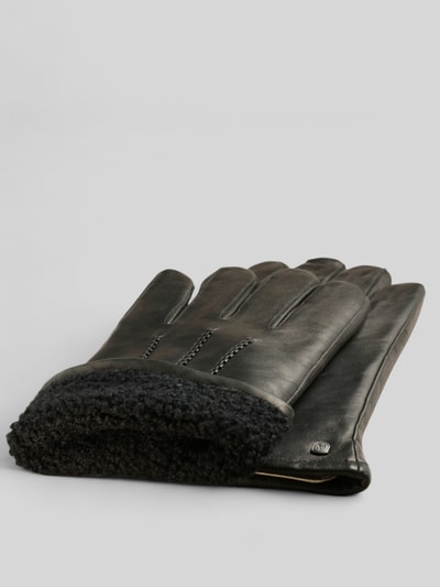 Akaroa Handschuhe mit Touchfunktion aus Schafsleder Modell 'DAN' Black 5