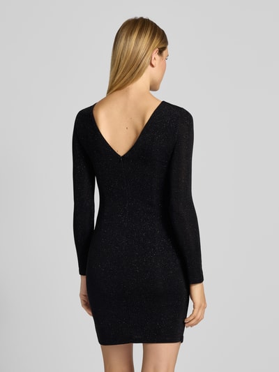 Jake*s Cocktail Slim fit cocktailjurk in glitterlook Zwart - 5