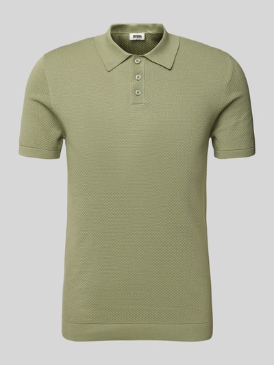 Drykorn Slim fit poloshirt met structuurmotief, model 'TRITON' Leem - 2