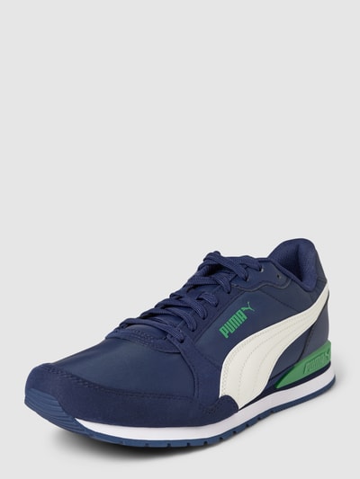 Puma Sneaker mit Label-Details Modell 'Runner v3' Marine 1