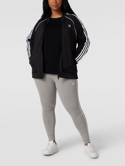 Adidas Originals Plus PLUS SIZE sweatjack met contraststrepen Zwart - 1