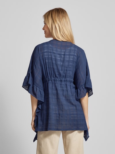 Esprit Poncho mit Volants Marine 5