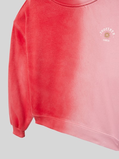 Garcia Sweatshirt met labelprint Rood - 2