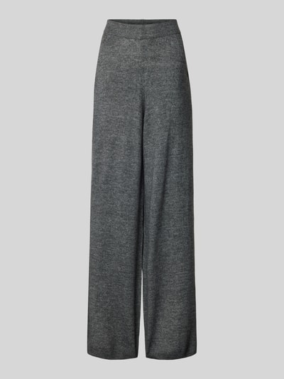 Karo Kauer Wide Leg Stoffhose mit Eingrifftaschen Anthrazit 2