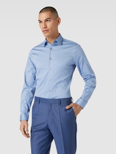 Tiger Of Sweden Slim Fit Business-Hemd mit Kentkragen Hellblau 4