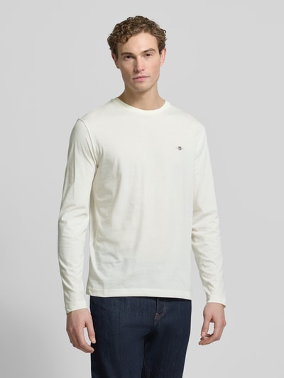 GANT Longsleeve mit Label-Stitching Offwhite 4