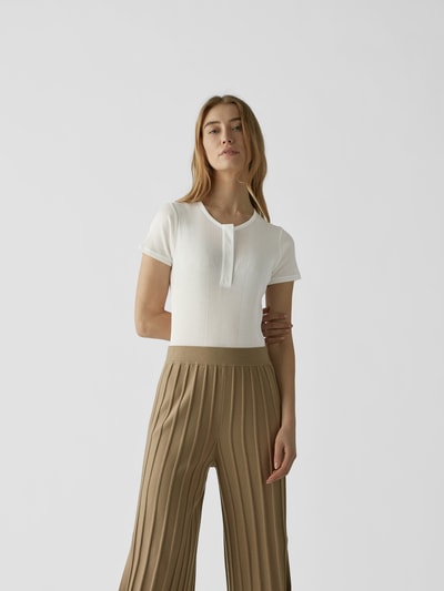 LouLou Studio Body mit Feinripp-Optik Weiß 4