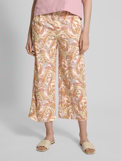 Christian Berg Woman Wide leg culotte met bandplooien Lavendel - 4