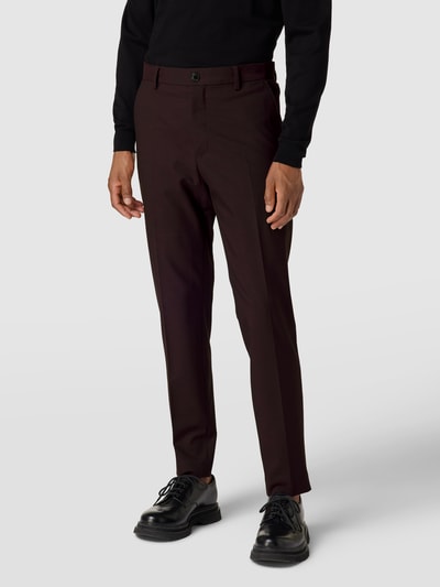 SELECTED HOMME Pantalon met Franse steekzakken Bordeaux - 4