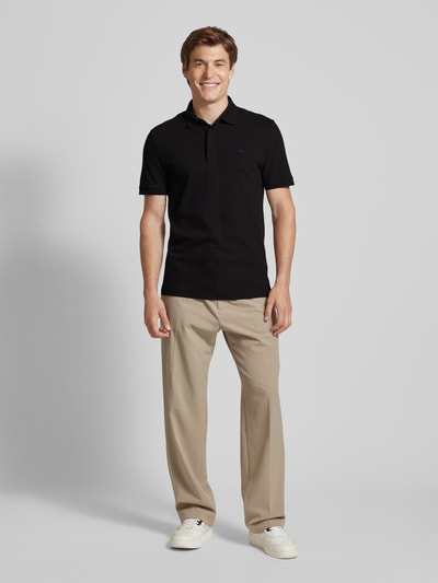 Lacoste Regular fit poloshirt met labelbadge, model 'CORE' Zwart - 1