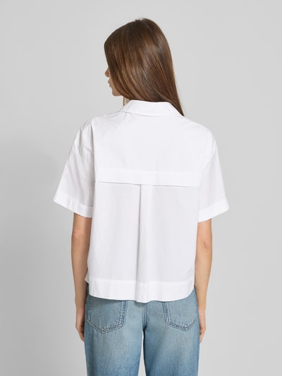 OPUS Bluzka z kieszeniami na piersi model ‘Fiola’ Biały 5