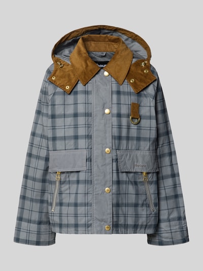 Barbour Kurtka o kroju regular fit z czystej bawełny model 'CARNFORTH' Szaroniebieski 2