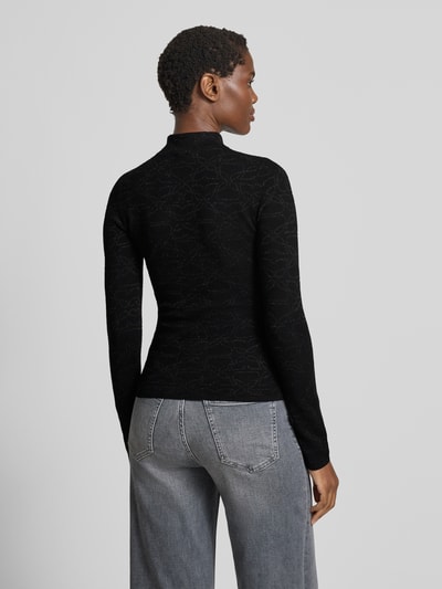 HUGO Slim Fit Pullover aus Viskose-Mix Modell 'SINEPRO' Black 5