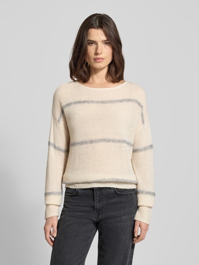 Brax Strickpullover mit Label-Detail Modell 'LISA' Offwhite 4