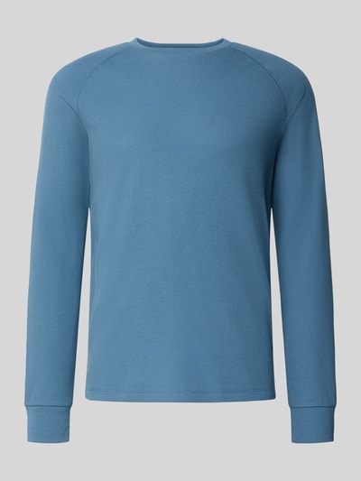 Tom Tailor Denim Regular fit shirt met lange mouwen en wafelstructuur Jeansblauw - 2