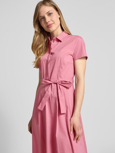 Christian Berg Woman Selection Hemdblusenkleid mit Bindegürtel und kurzer Knopfleiste Mauve 3