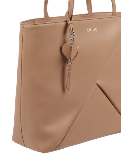 Liu Jo White Shopper in Leder-Optik Sand 5