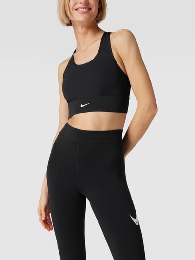 NIKE TRAINING Bustier met labelprint Zwart - 4