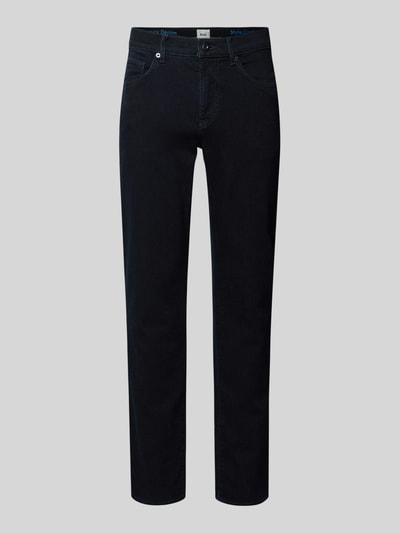 Brax Regular Fit Jeans mit Kaschmir-Anteil Modell 'Cadiz' Dunkelblau Melange 2
