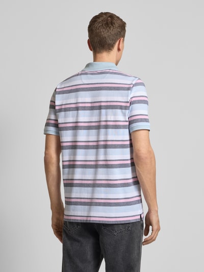 Fynch-Hatton Regular Fit Poloshirt mit Logo-Stitching Hellblau 5