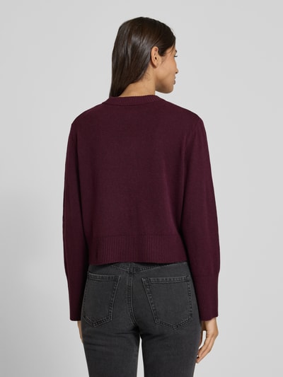 comma Vest met ronde hals Bordeaux - 5