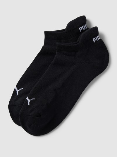 Puma Sneakersocken mit Label-Details Modell 'Cushioned' im 2er-Pack Black 1