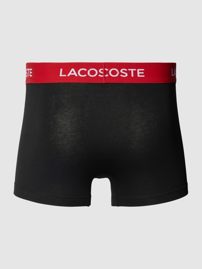 Lacoste Trunks mit elastischem Logo-Bund im 5er-Pack Black 3