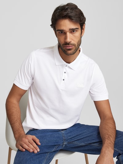 Karl Lagerfeld Poloshirt mit Logo-Print Weiss 3