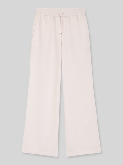 Productfoto, Loose Fit Leinenhose aus Lyocell-Leinen-Mix Modell 'TAVATI2_TI' van BOSS, effen kleuren, tunnelkoord, elastische boord, zij-steekzakken, labelapplicatie van metaal, materiaal: mix van lyocell en linnen