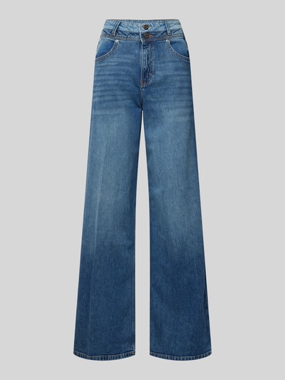 s.Oliver RED LABEL Regular Fit High Rise Jeans aus weichem Baumwoll-Mix Modell 'SURI' Blau 2