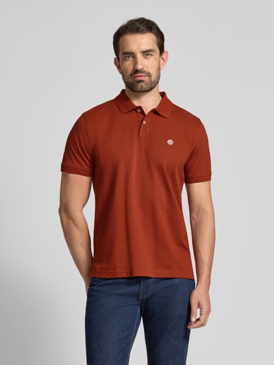 MCNEAL Poloshirt mit Label-Stitching Dunkelrot 4