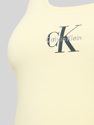 Calvin Klein Underwear Regular Fit Unterhemd aus Baumwoll-Mix Hellgelb 2