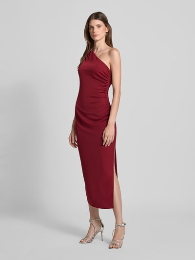 Jake*s Cocktail Cocktailkleid mit One-Shoulder-Träger Bordeaux 1