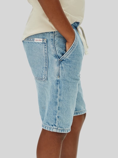 Calvin Klein Jeans Regular Fit Bermuda aus reiner Baumwolle Blau 2