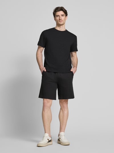 CK Calvin Klein Regular Fit Sweatshorts mit Label-Detail Black 1