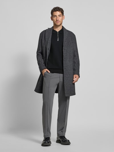 Lindbergh Relaxed Fit Poloshirt mit Label-Detail Black 1