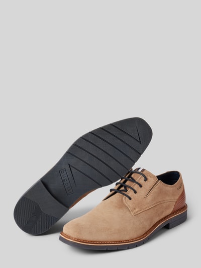 bugatti Derby schoenen met labeldetails, model 'Merlo' Beige - 4